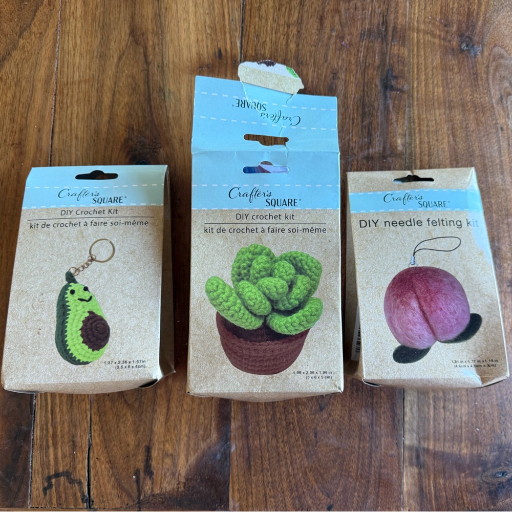 DIY Crochet and Needle Felting Kit Set